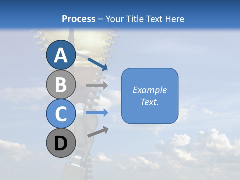 Zipper Conceptual Zip PowerPoint Template