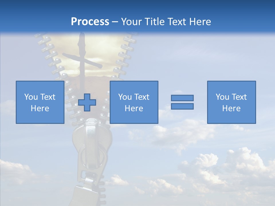 Zipper Conceptual Zip PowerPoint Template