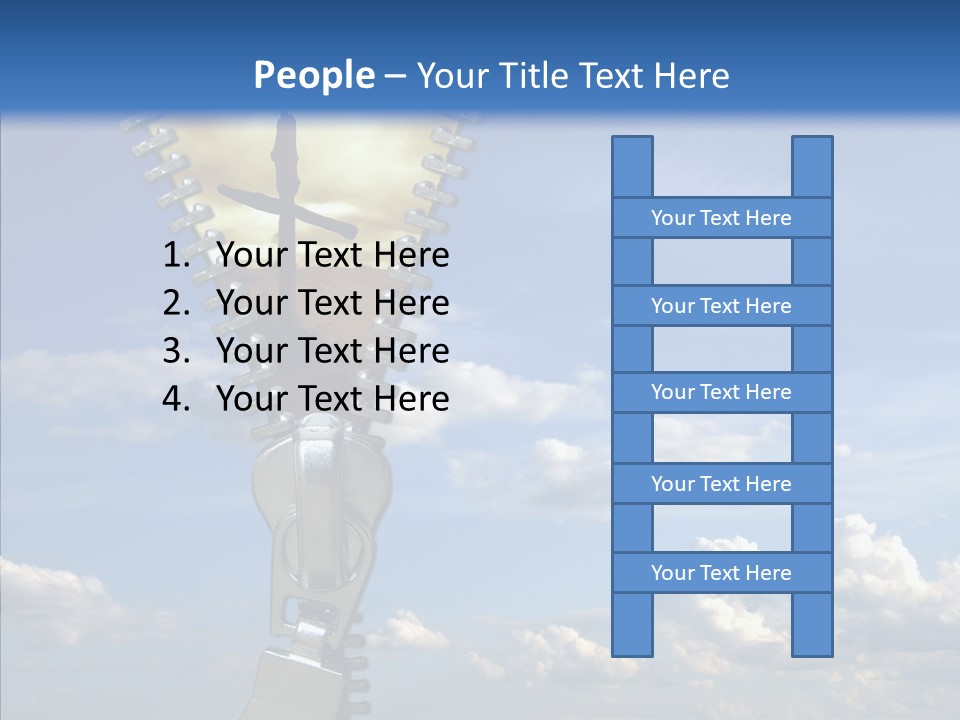 Zipper Conceptual Zip PowerPoint Template