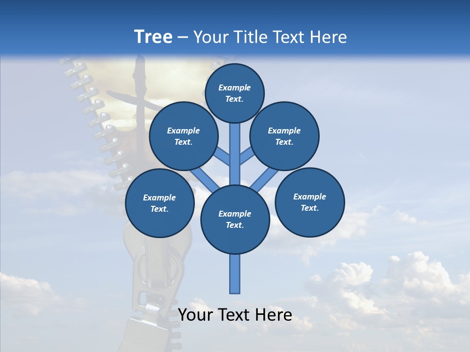 Zipper Conceptual Zip PowerPoint Template