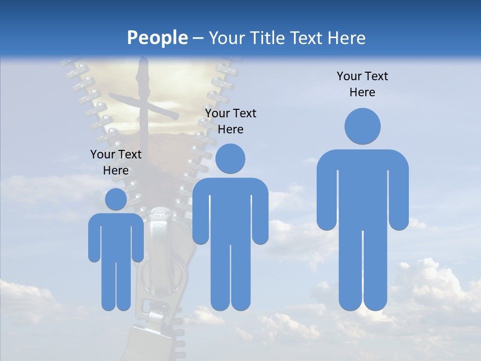 Zipper Conceptual Zip PowerPoint Template
