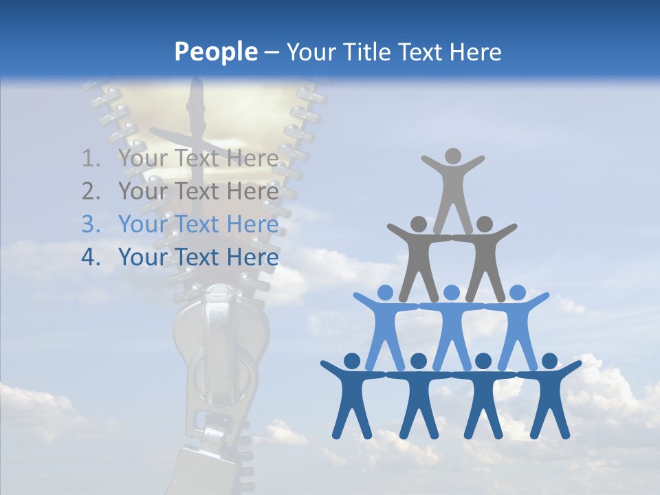 Zipper Conceptual Zip PowerPoint Template