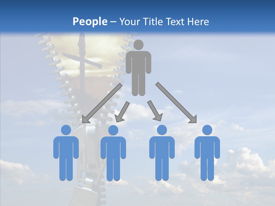 Zipper Conceptual Zip PowerPoint Template