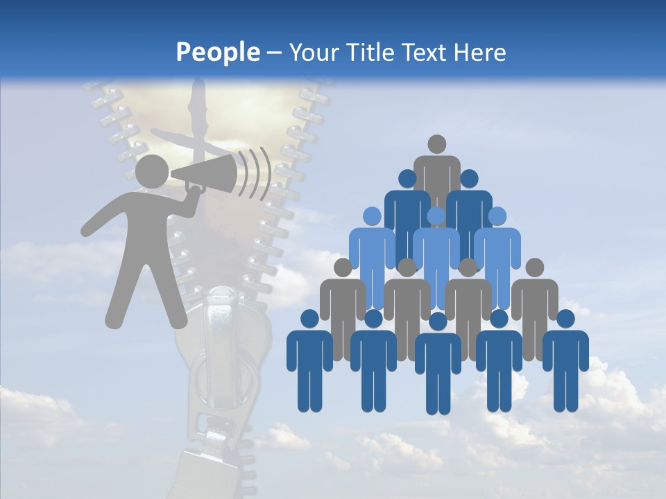 Zipper Conceptual Zip PowerPoint Template