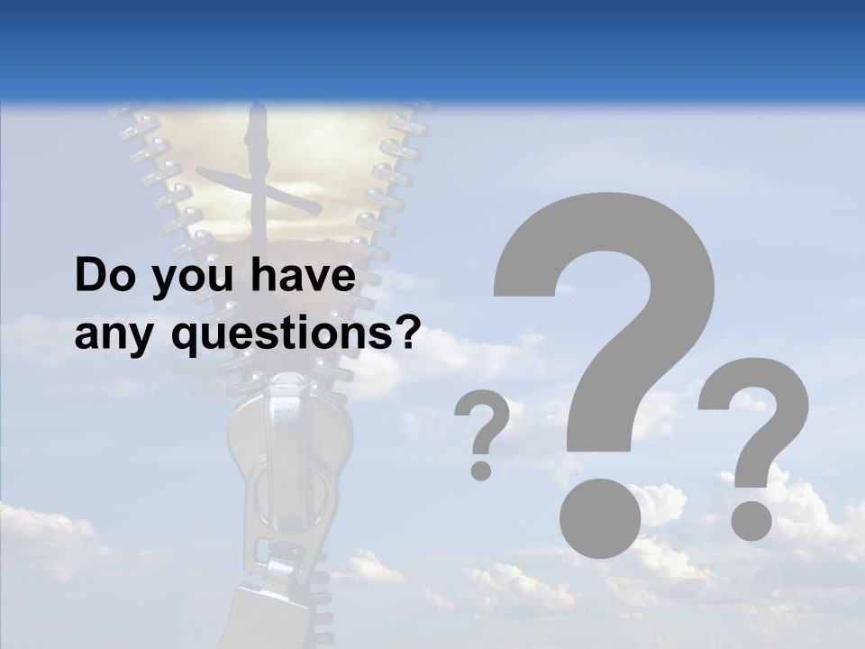 Zipper Conceptual Zip PowerPoint Template