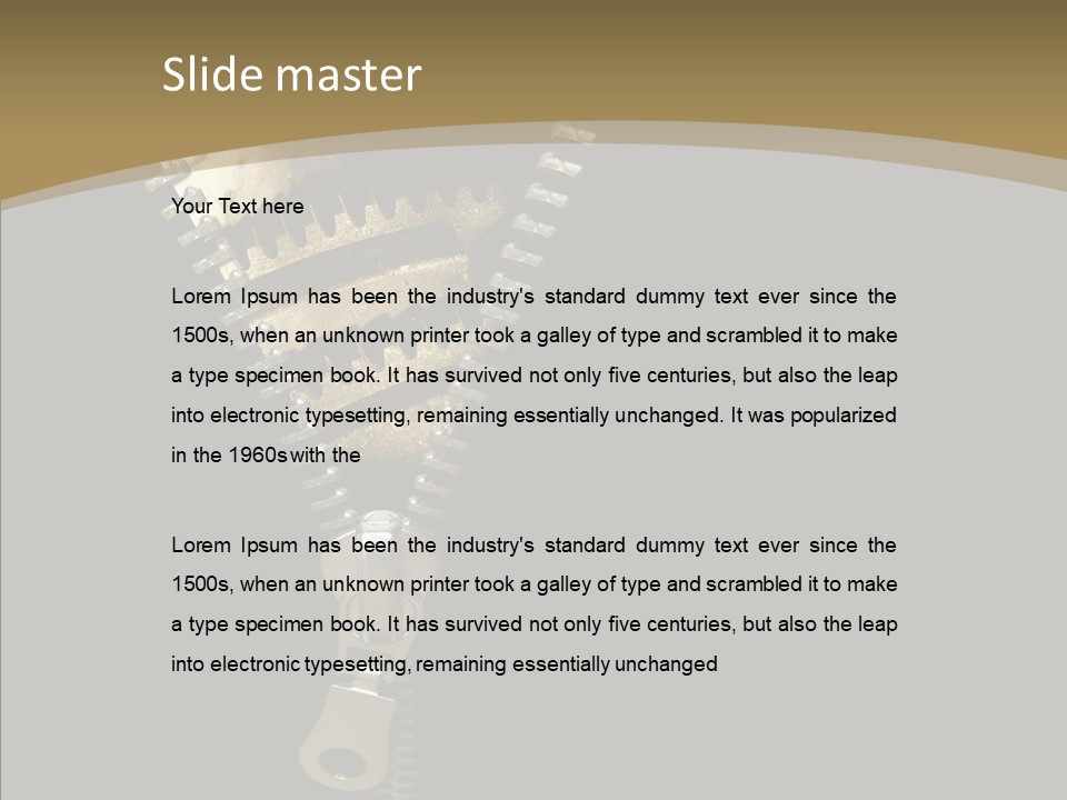 Mechanism Machinery Figurative PowerPoint Template