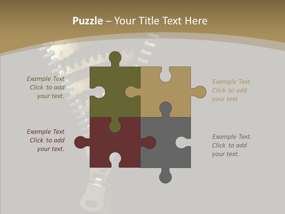 Mechanism Machinery Figurative PowerPoint Template