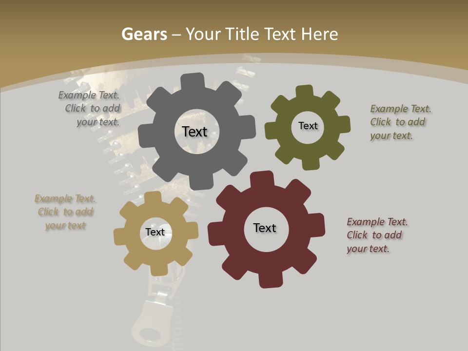 Mechanism Machinery Figurative PowerPoint Template