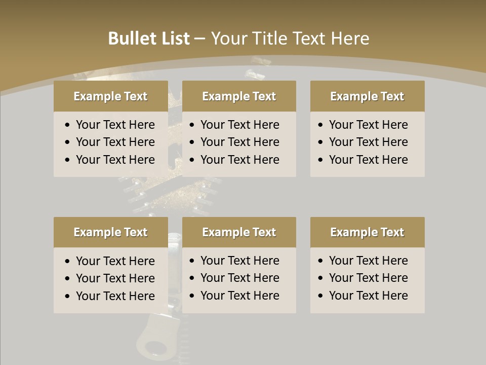Mechanism Machinery Figurative PowerPoint Template