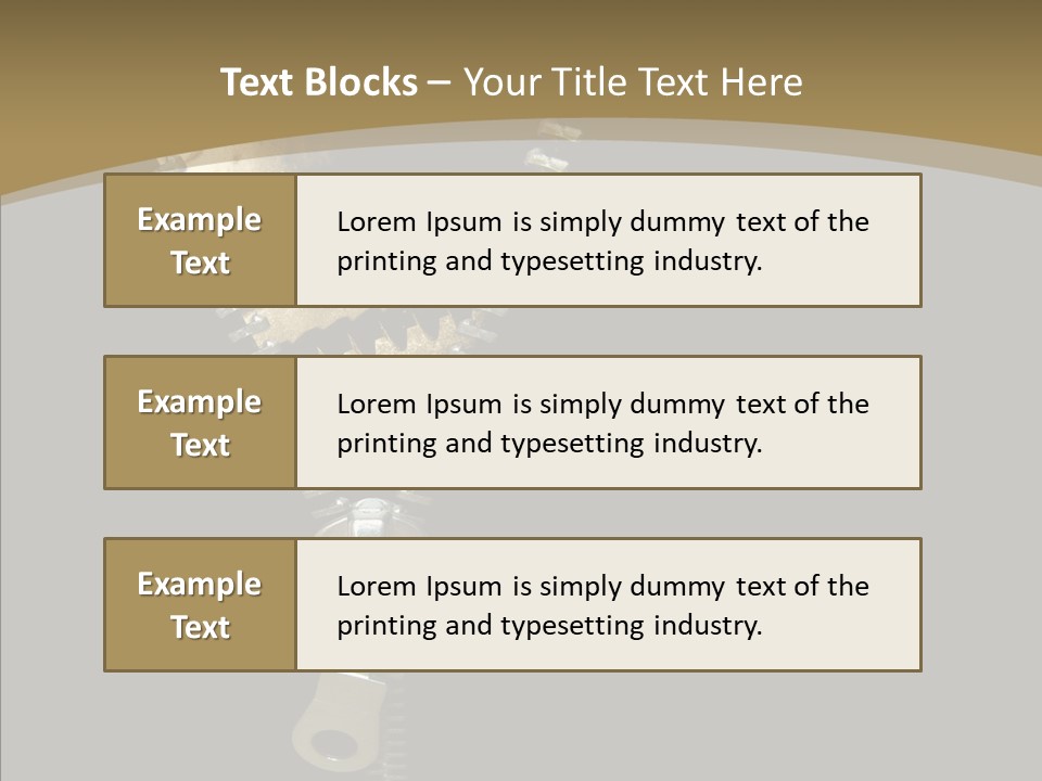 Mechanism Machinery Figurative PowerPoint Template
