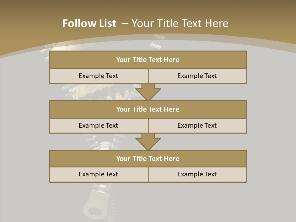 Mechanism Machinery Figurative PowerPoint Template