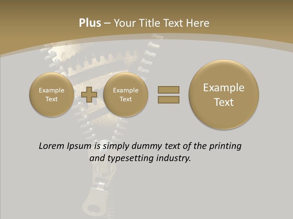 Mechanism Machinery Figurative PowerPoint Template