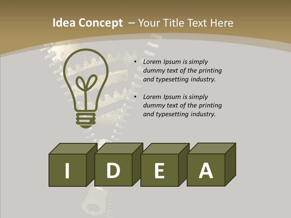 Mechanism Machinery Figurative PowerPoint Template