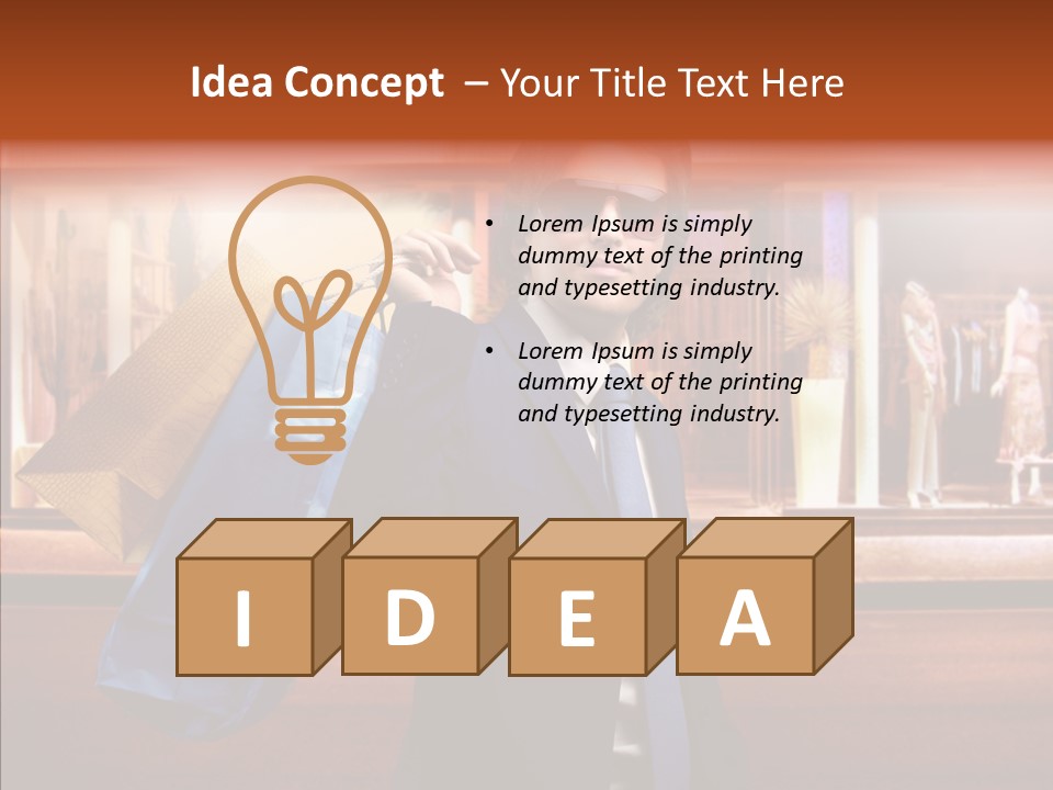 Bag Sale Night PowerPoint Template