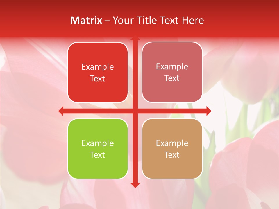 Beautiful Seasonal Arrangement PowerPoint Template