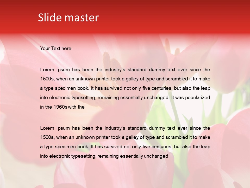 Beautiful Seasonal Arrangement PowerPoint Template