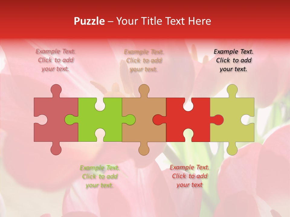 Beautiful Seasonal Arrangement PowerPoint Template