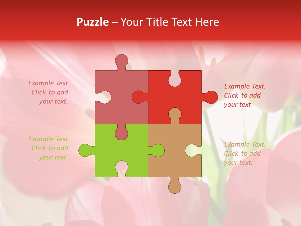 Beautiful Seasonal Arrangement PowerPoint Template