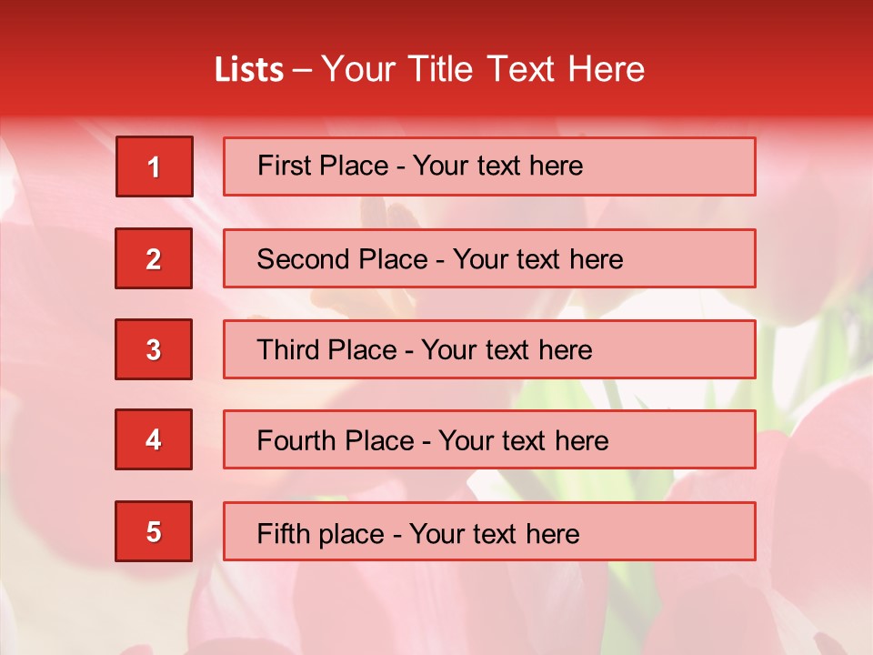 Beautiful Seasonal Arrangement PowerPoint Template