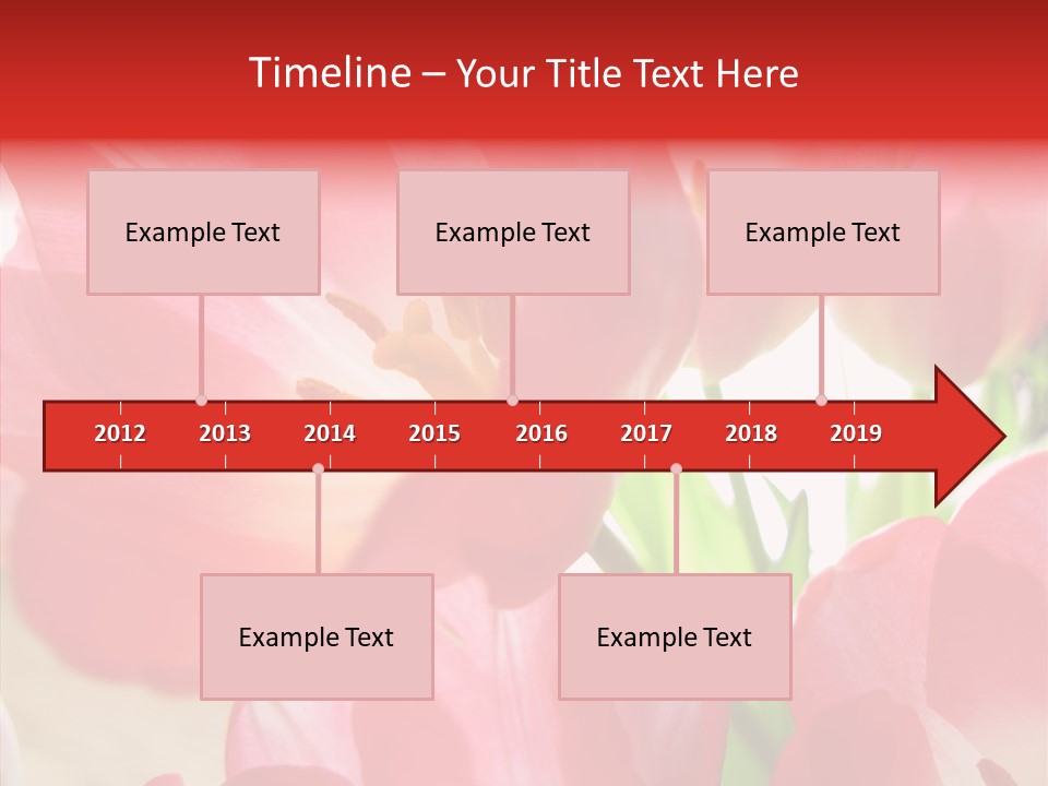 Beautiful Seasonal Arrangement PowerPoint Template