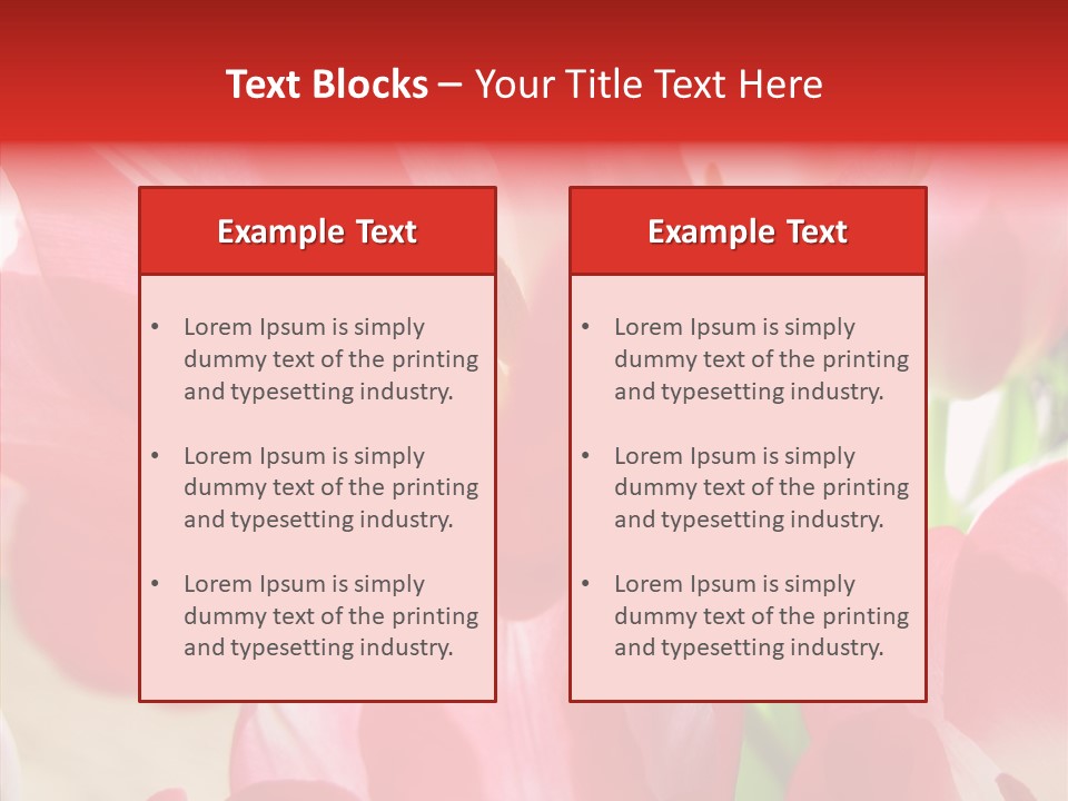 Beautiful Seasonal Arrangement PowerPoint Template