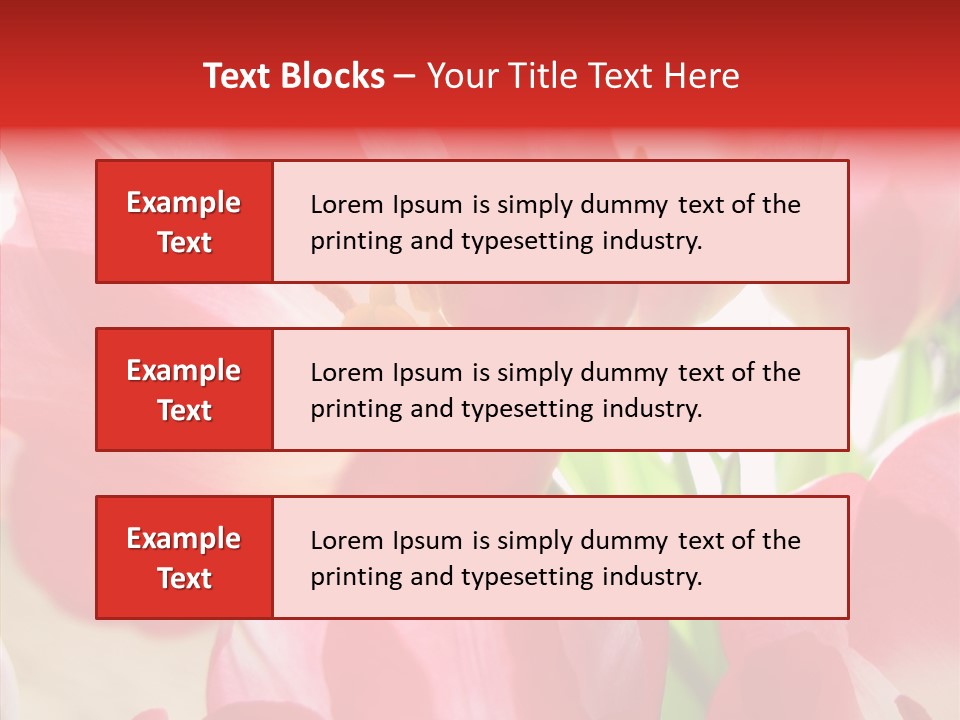 Beautiful Seasonal Arrangement PowerPoint Template