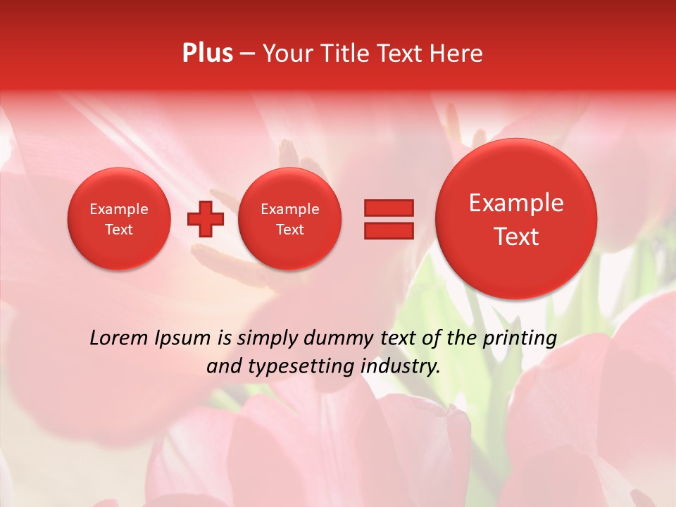 Beautiful Seasonal Arrangement PowerPoint Template