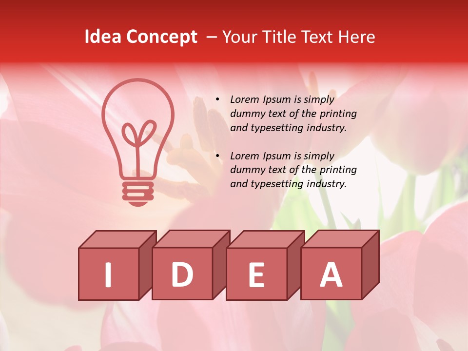 Beautiful Seasonal Arrangement PowerPoint Template