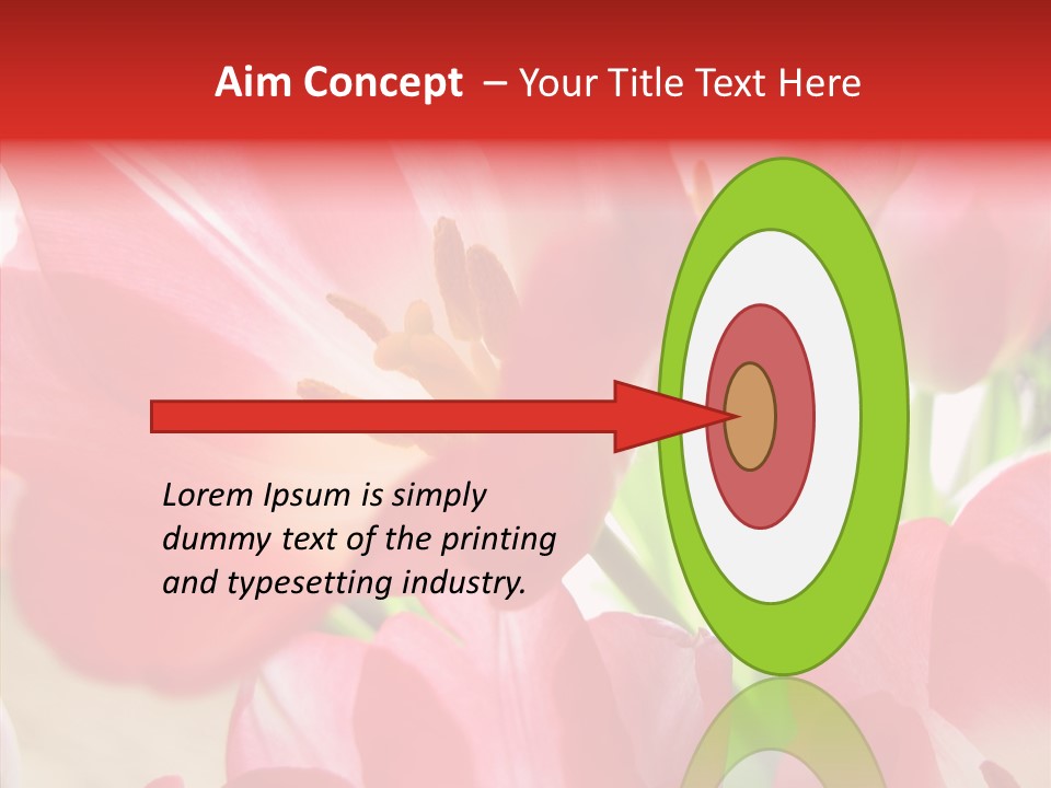 Beautiful Seasonal Arrangement PowerPoint Template