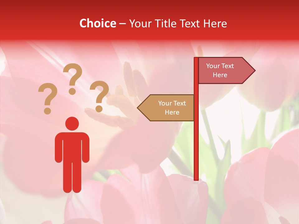 Beautiful Seasonal Arrangement PowerPoint Template