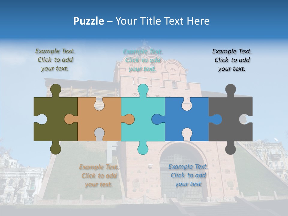 Walls Historic Kiev PowerPoint Template