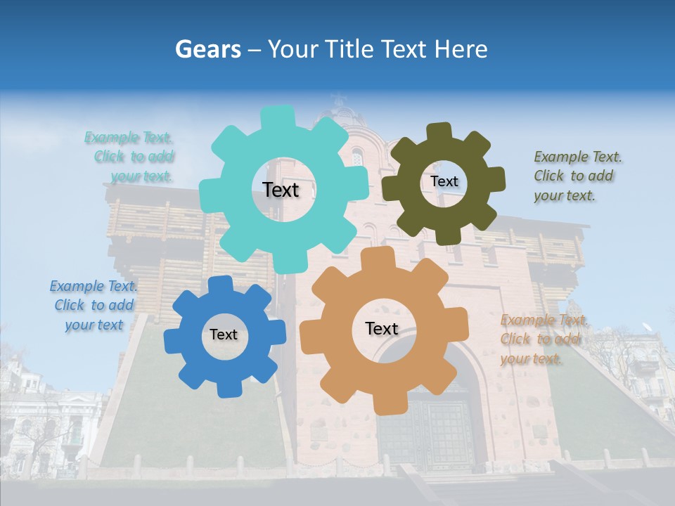 Walls Historic Kiev PowerPoint Template