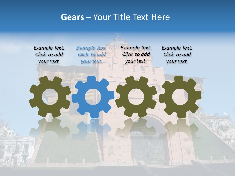 Walls Historic Kiev PowerPoint Template