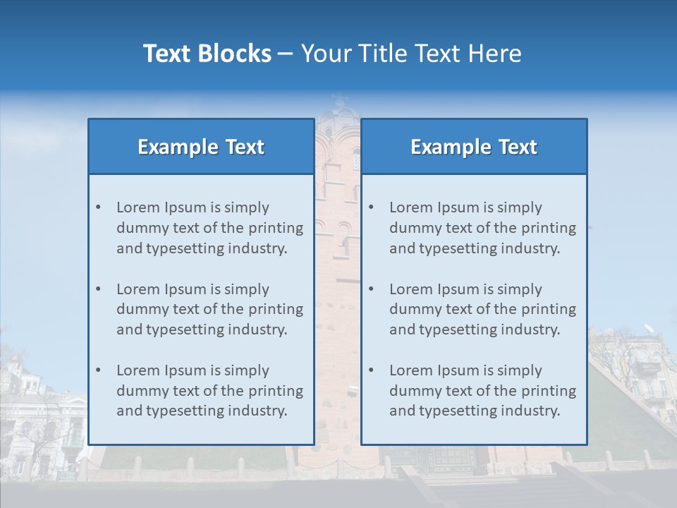 Walls Historic Kiev PowerPoint Template