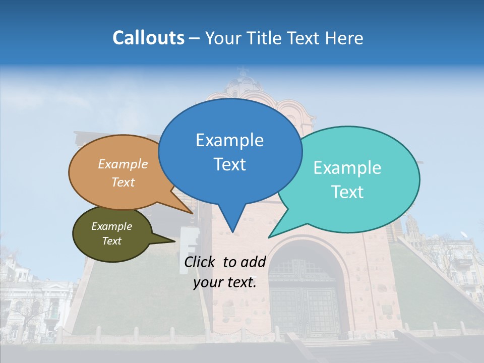 Walls Historic Kiev PowerPoint Template