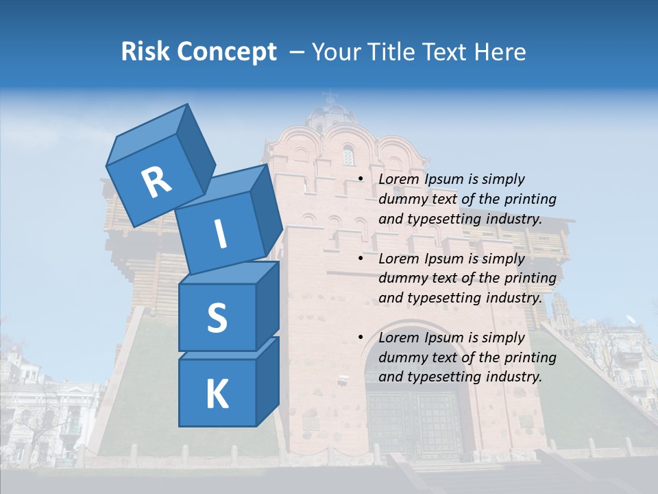 Walls Historic Kiev PowerPoint Template