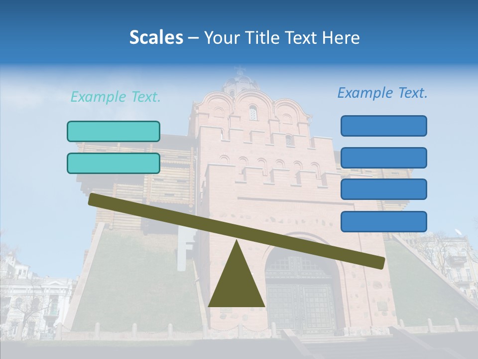 Walls Historic Kiev PowerPoint Template