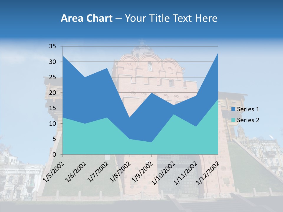 Walls Historic Kiev PowerPoint Template