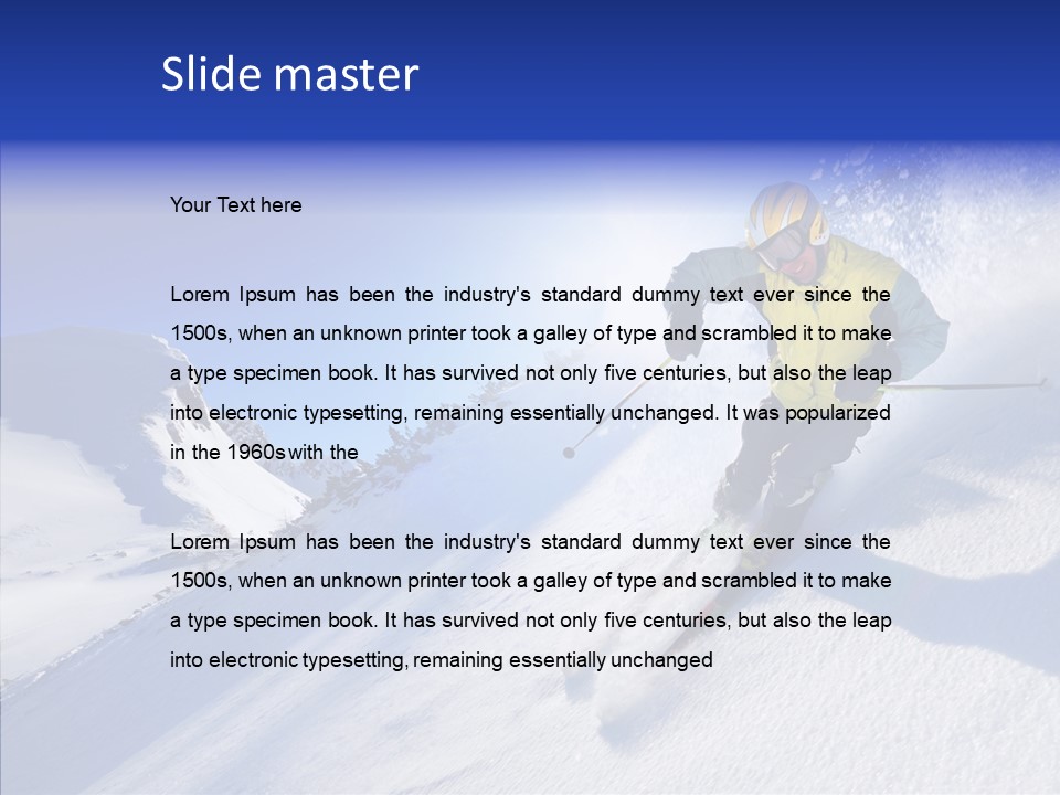 Cold Jacket Snow PowerPoint Template