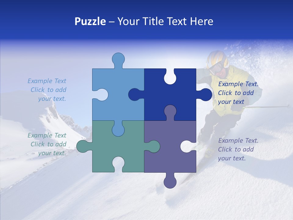 Cold Jacket Snow PowerPoint Template