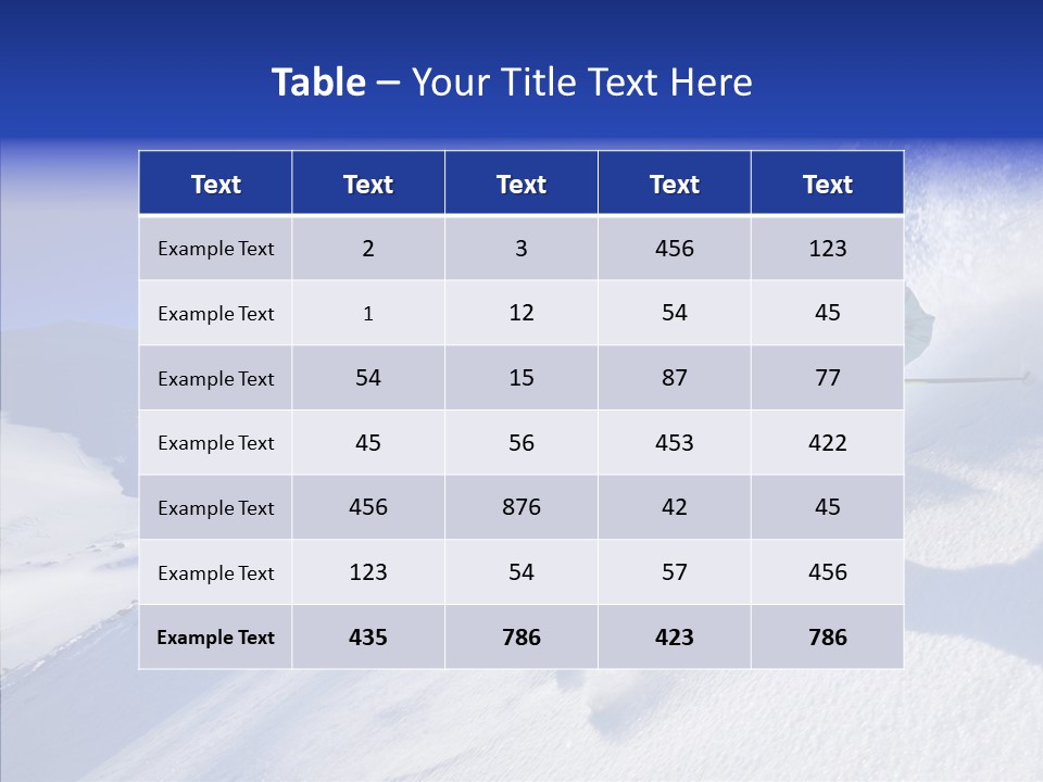 Cold Jacket Snow PowerPoint Template