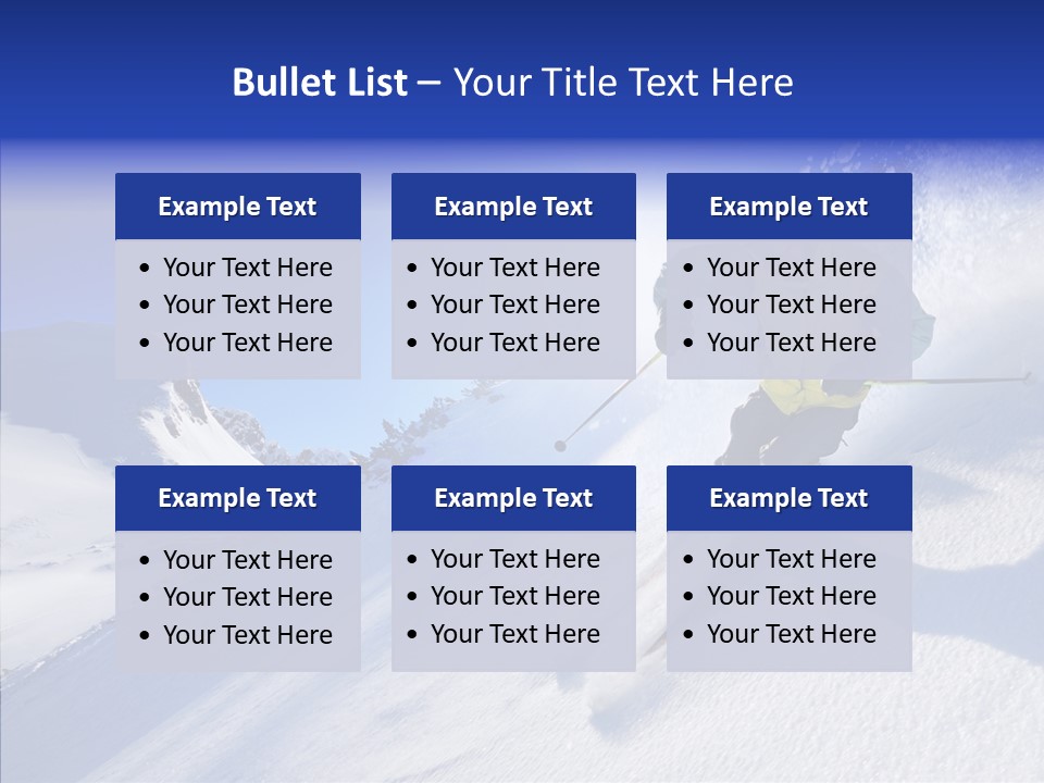 Cold Jacket Snow PowerPoint Template