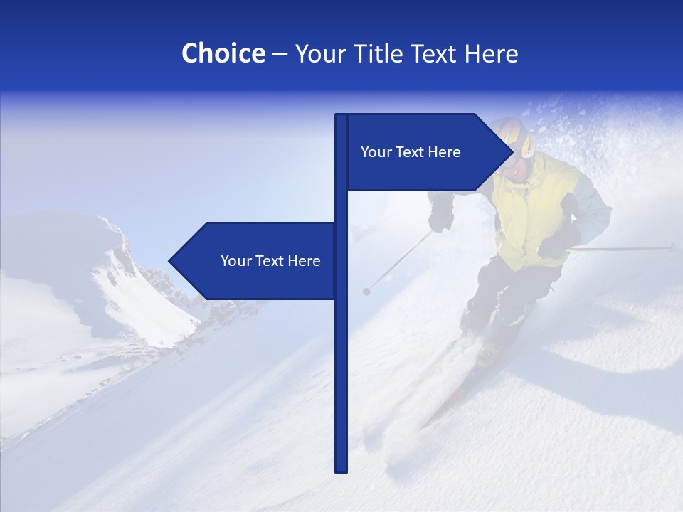 Cold Jacket Snow PowerPoint Template