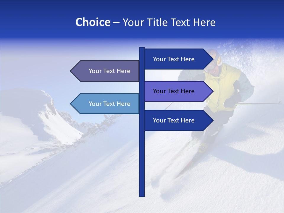 Cold Jacket Snow PowerPoint Template