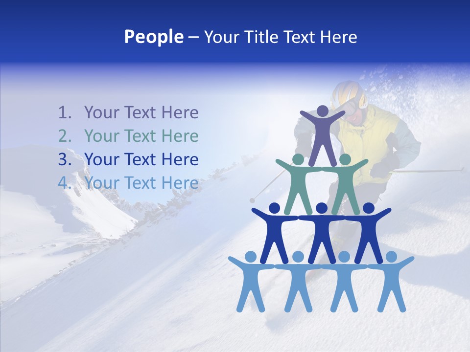 Cold Jacket Snow PowerPoint Template