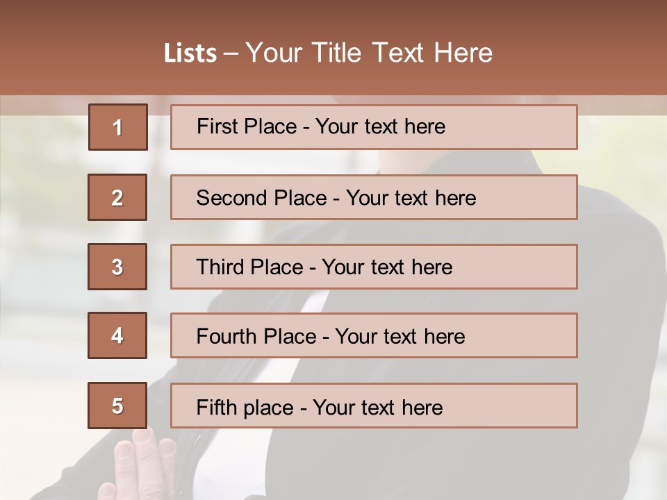 Beautiful Stern Young PowerPoint Template