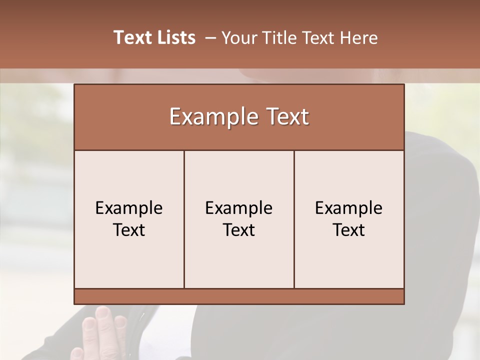 Beautiful Stern Young PowerPoint Template