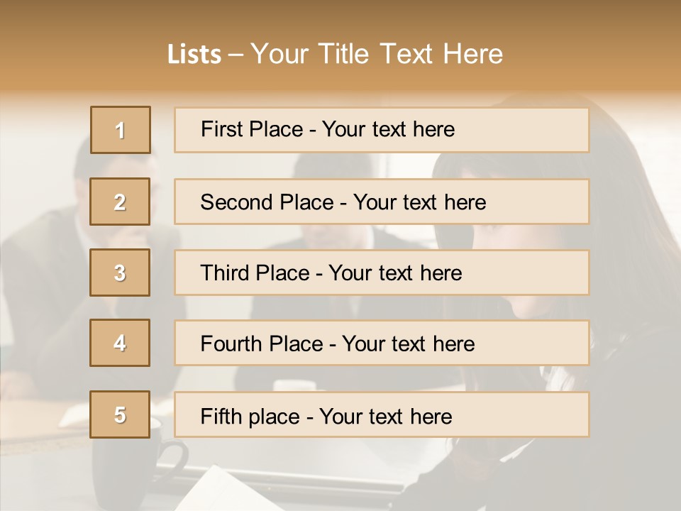 Mature Working Competition PowerPoint Template