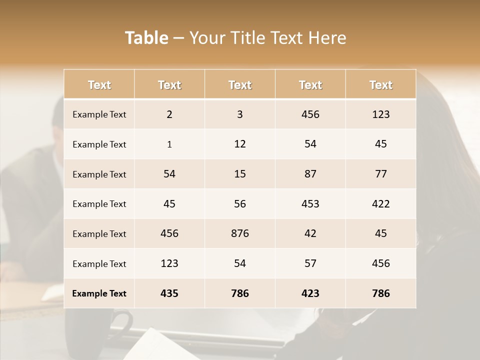 Mature Working Competition PowerPoint Template