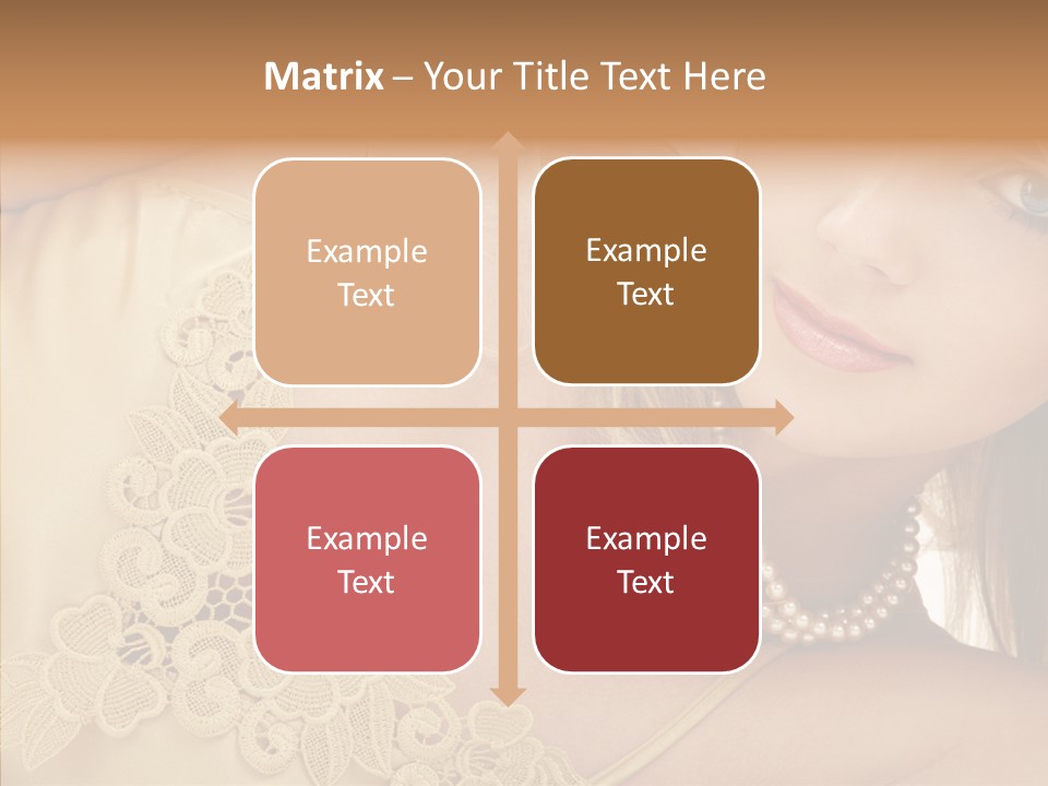 Portrait Makeup Healthy PowerPoint Template